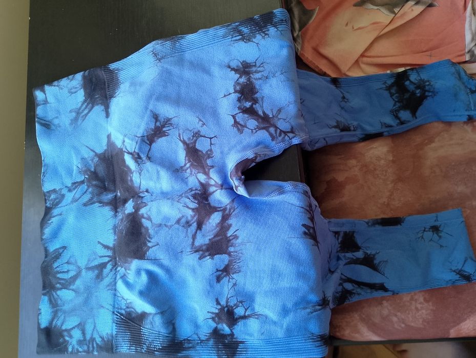 Безшевни Йога Гамаши Tie Dye с Висока Еластичност и Контрол на Корема
