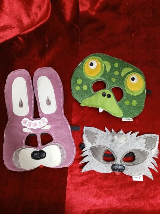 Детские, карнавальные маски животных в наличии, остальные на заказ