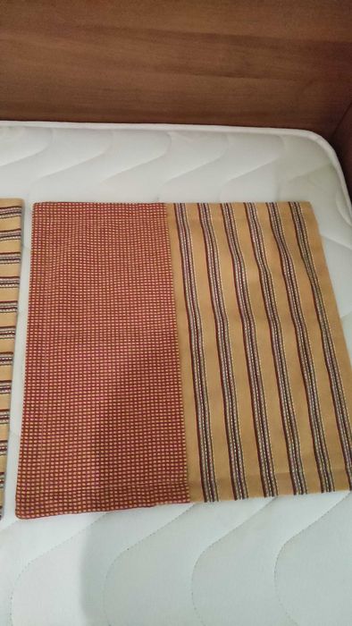 3 бр. калъфки за декоративни възглавници с цип-плътна материя