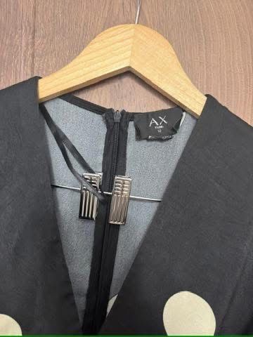 Rochie AX Paris primavara cu buline si volane