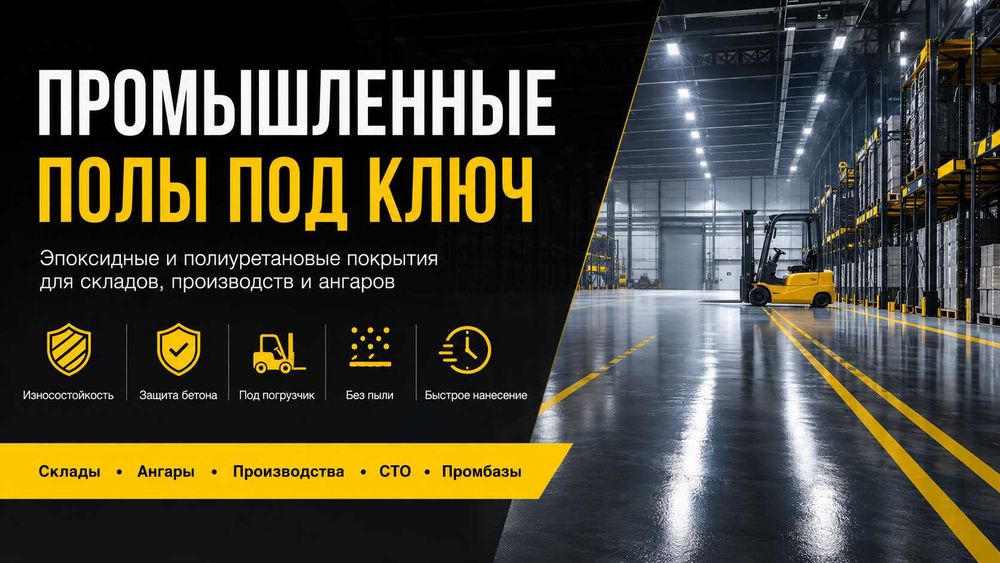 Эпоксидный пол для производства