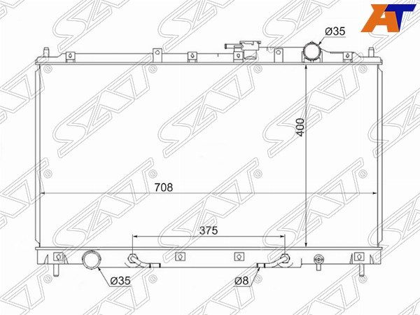Радиатор Mitsubishi Diamante