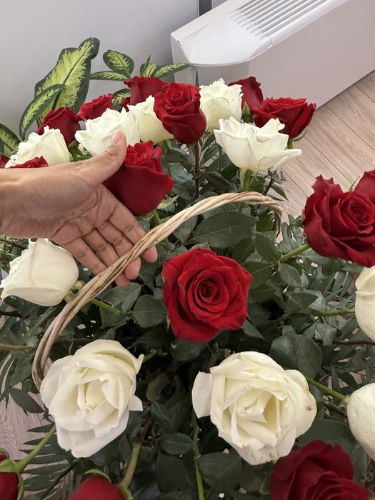 Новый букет с корзиной
