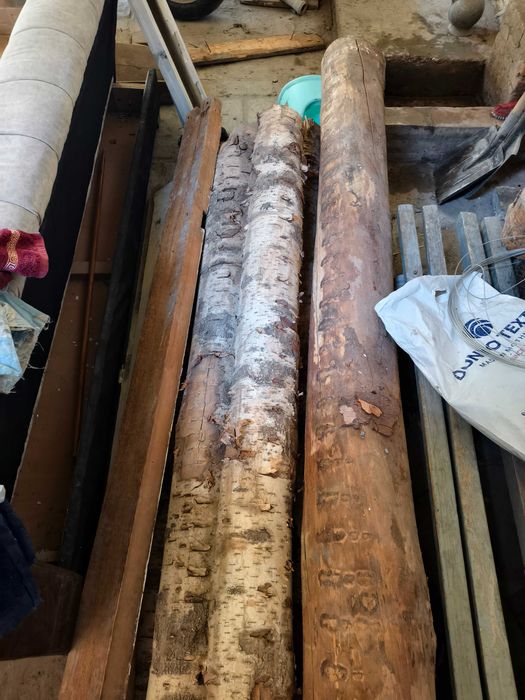 Болор берёза к-во 7шт размеры 6шт-д=16 длина 2.30 1шт-д=20 длина 2.65