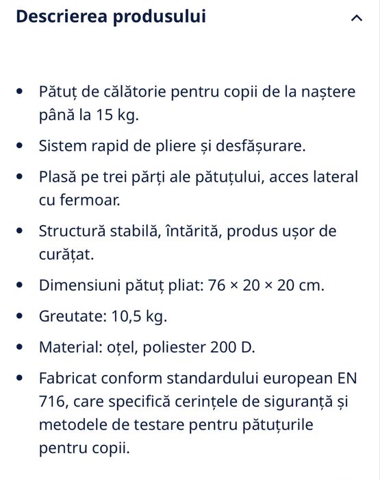 Patut pliabil Kinderkraft Joy