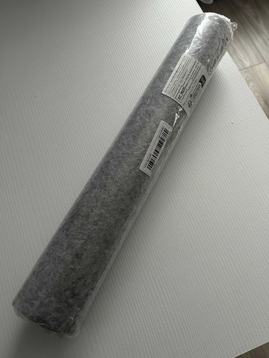 Mousepad/protectie/covoras birou din fetru gri, 90x45cm, nou