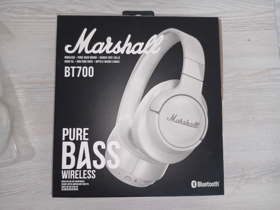 СРОЧНО ПРОДАЮ! Беспроводные наушники Marshall White в отличном состоян