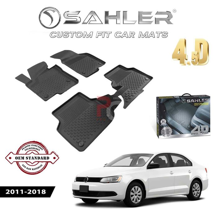 Гумени стелки за VW Jetta / Джета / 2011-2018