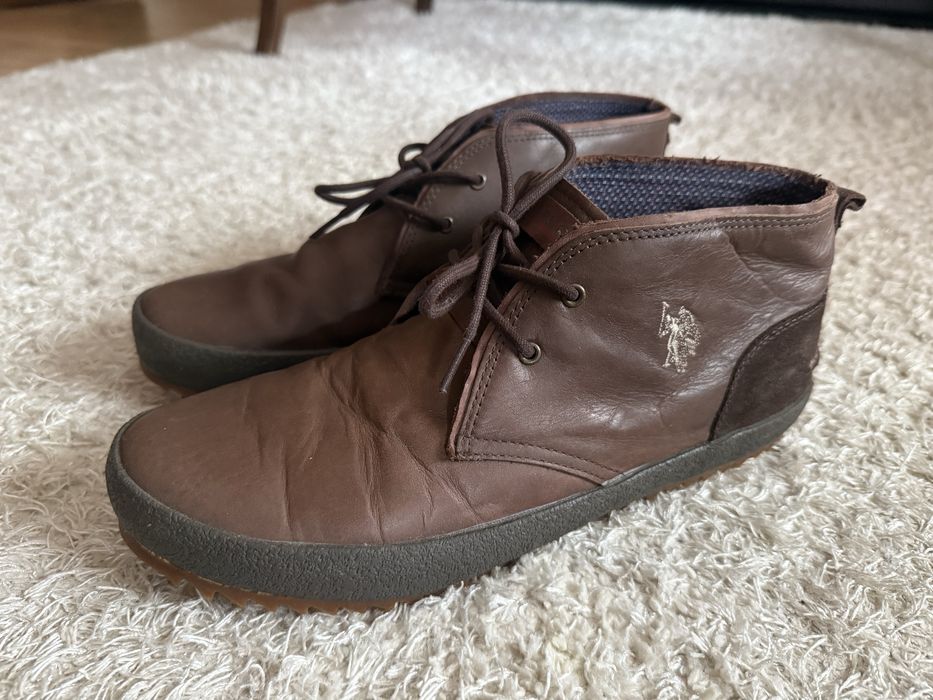 Сникърси оригинални U.S. Polo Assn от естествена кожа