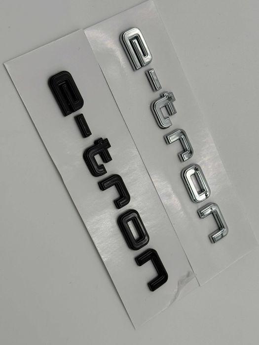 Emblema Audi E-tron crom/negru