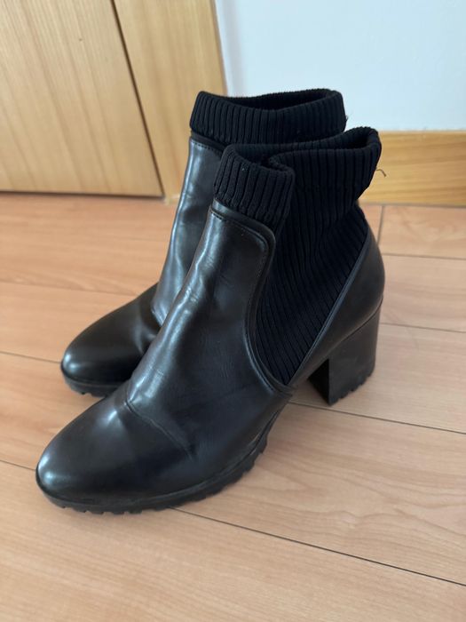 Ботильоны Zara чёрные 39 размер