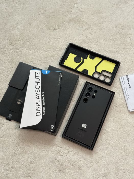 Samsung Galaxy S23 Ultra Phantom Black 256 GB full box +. Folie , factura husa !