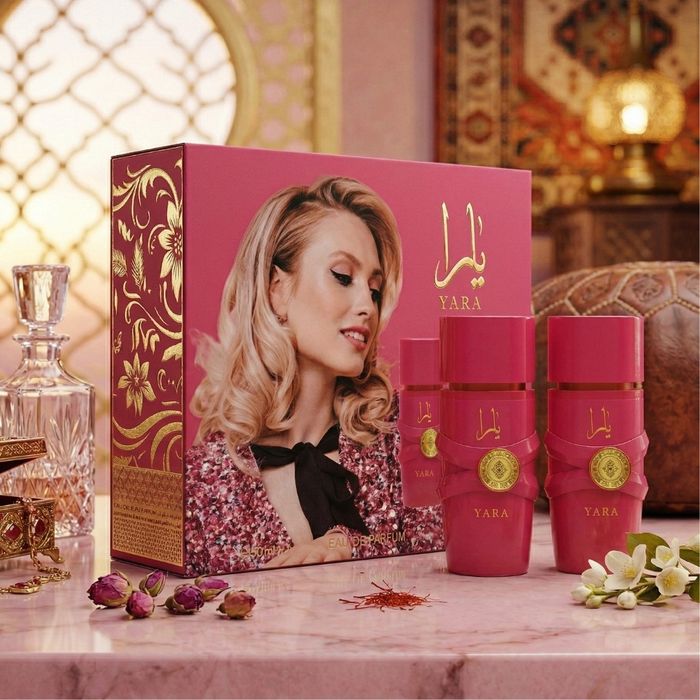Дамски комплект Yara Candy 2х50мл, EDP - Изкушение с нотки на касис, гардения и сандалово дърво