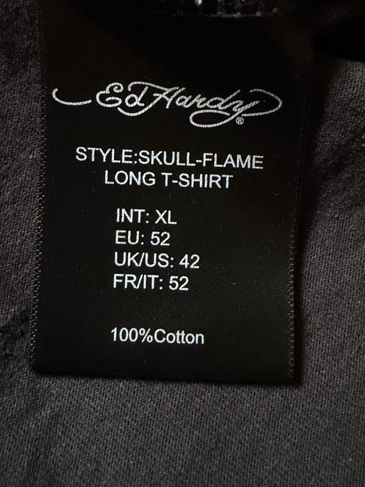 Ed Hardy Skull longsleeve блуза xl