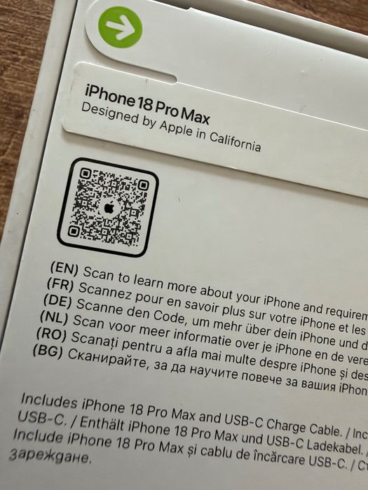 IPhone 18 PRO MAX Нови Запечатани Гаранционни ! Цвят - Glacier , Silver , Black !