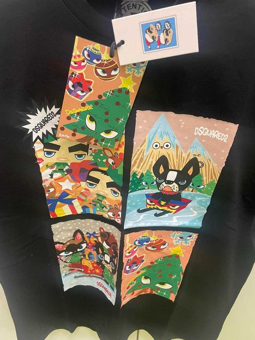 Нови с етикети Мъжки тениски DSQUARED D2 размери S-2XL