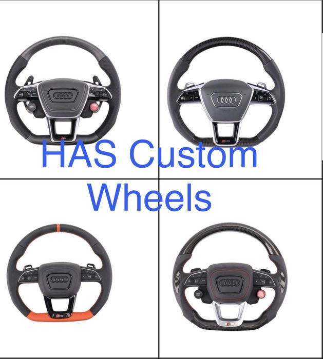 Volan Custom AUDI A3 A4 A5 A6 A7 A8 RS S-line / VW PASSAT GOLF CC ARTEON