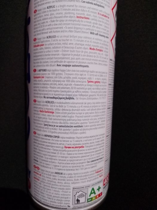 Акрилен спрей - ярък емайллак