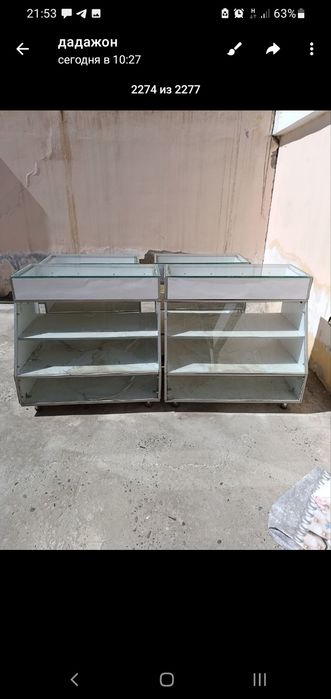 продается 4 витрины для магазинов по хорошей цене