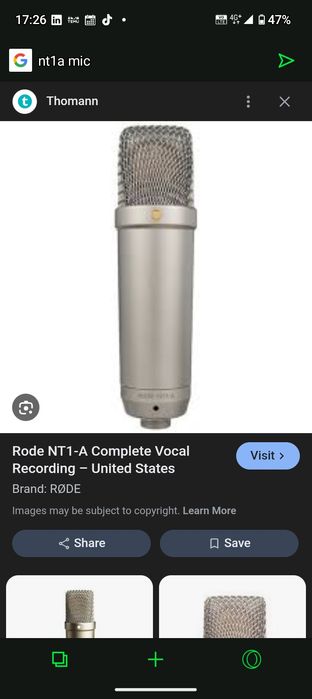 Nt1A микрофон плюс XLR - кабел