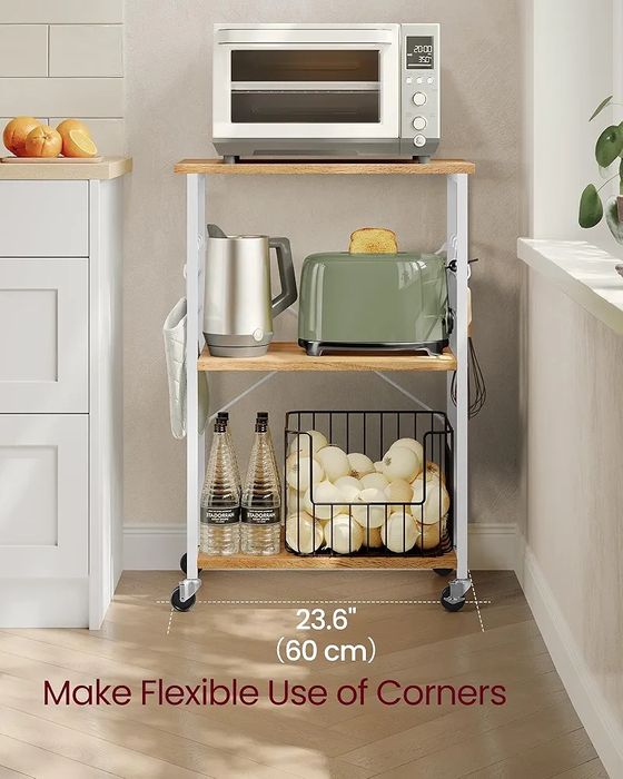 Raft pentru bucătărie cu 3 si 6 cârlige