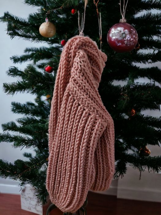 Cardigan gros cu gluga