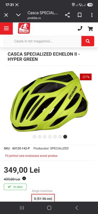 Casca bicicleta Scott adulti si Specialized copii la 1/3 din pret