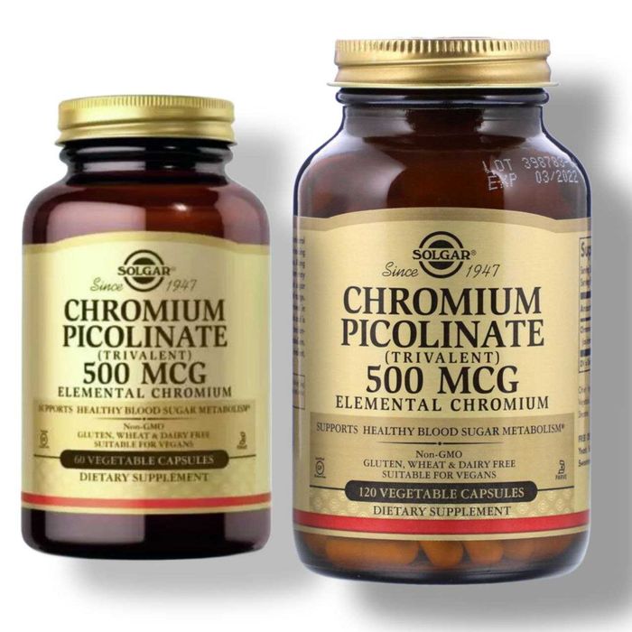 Хром Пиколинат 500мкг Solgar Chromium Picolinate 60 вегетариан капс