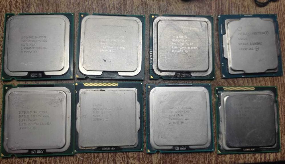 Процессоры Core i3-2100/G5420/G620/D 945/E7500/E8200/E6300/Q9550/