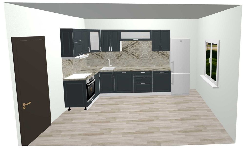 Планировка кухни недорого