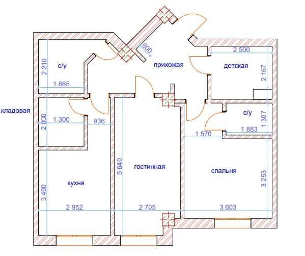 3х комнатная квартира ЖК "Nice Villas" новостройка