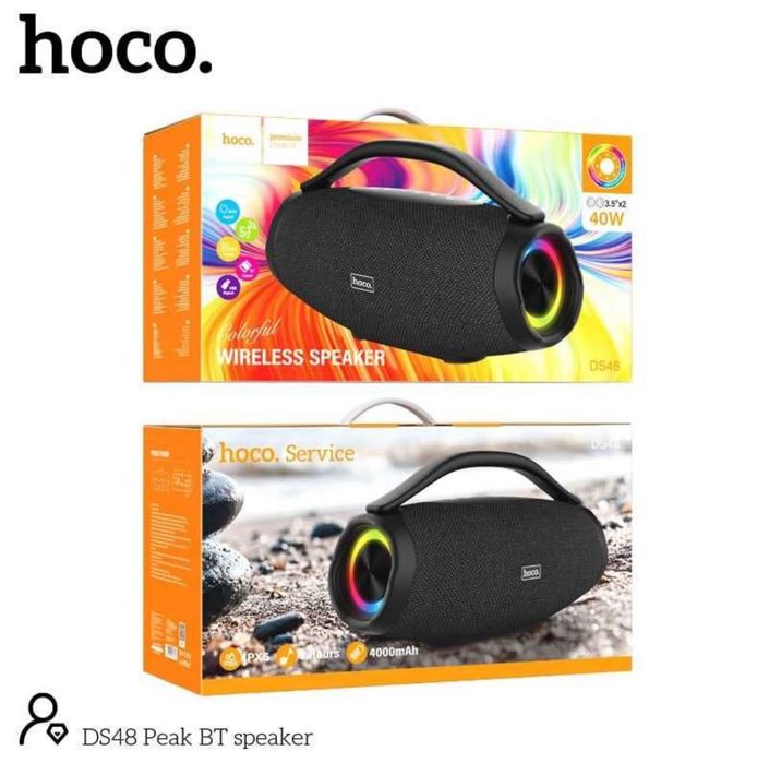 Портативная колонка Hoco DS48 Peak BT 9 часов работы 40w есть доставка