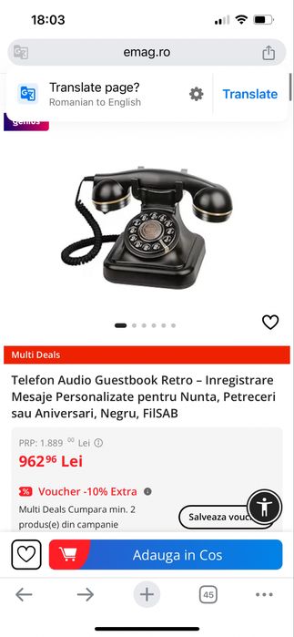Telefon de inregistrat mesaje nunta