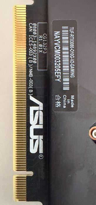 ASUS TUF GAMING GeForce RTX 3080 OC V2, 10GB GDDR6X, 320-bit