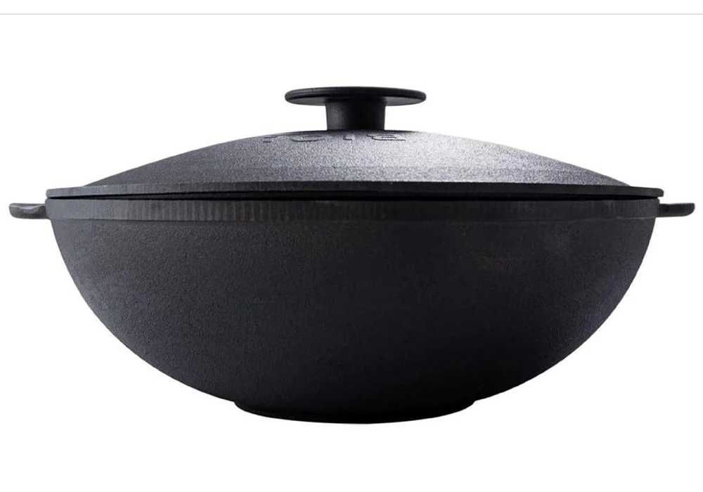 Чугунен УОК тиган (тенджера) с две лети дръжки, 3.7 л-12 л