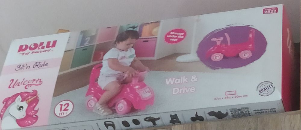 Детска кола розова