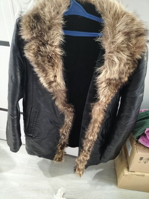 Продается мудская кожаная дублёнка