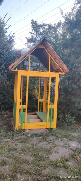 Беседка детская с песочницей