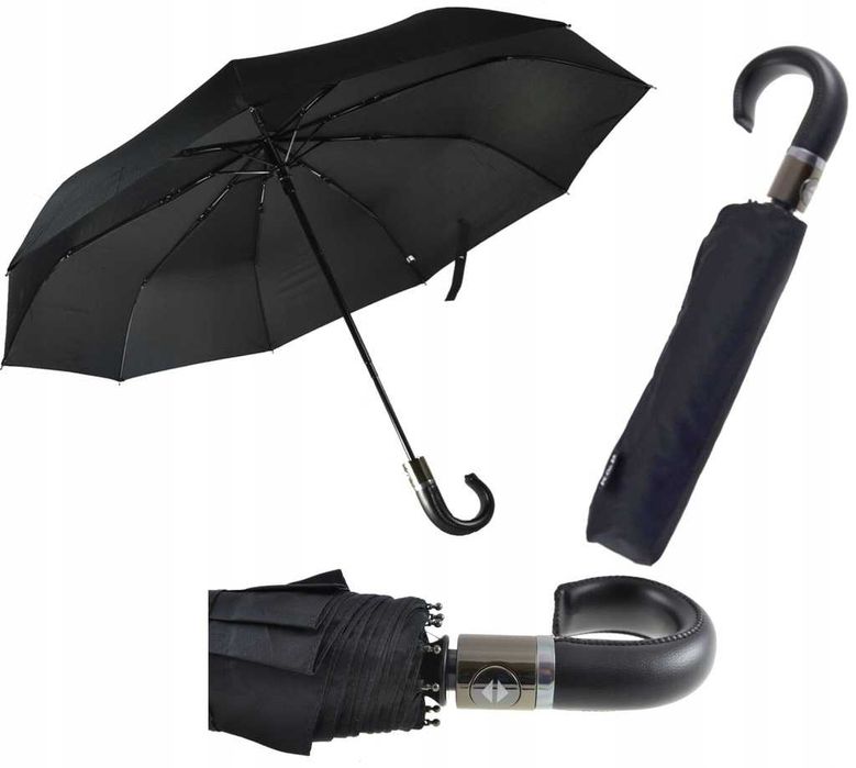 Зонтик автоматический средного размера с ручкой, есть доставка
