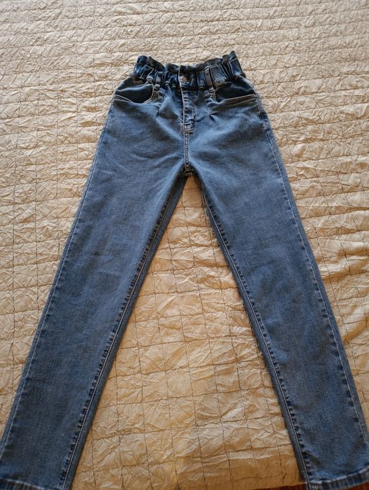 Дамски дънки висока талия