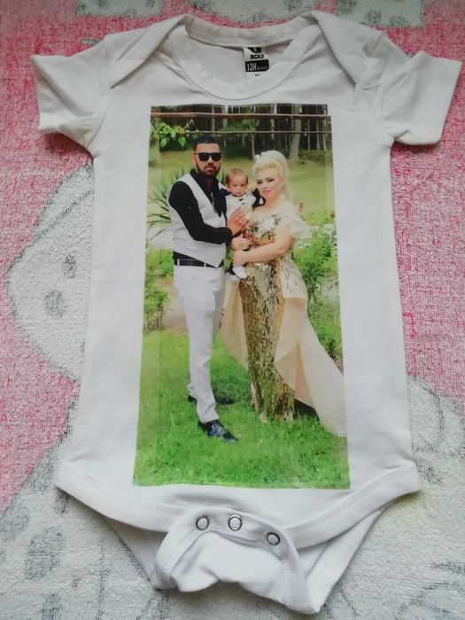 Бебешко боди със снимка по поръчка