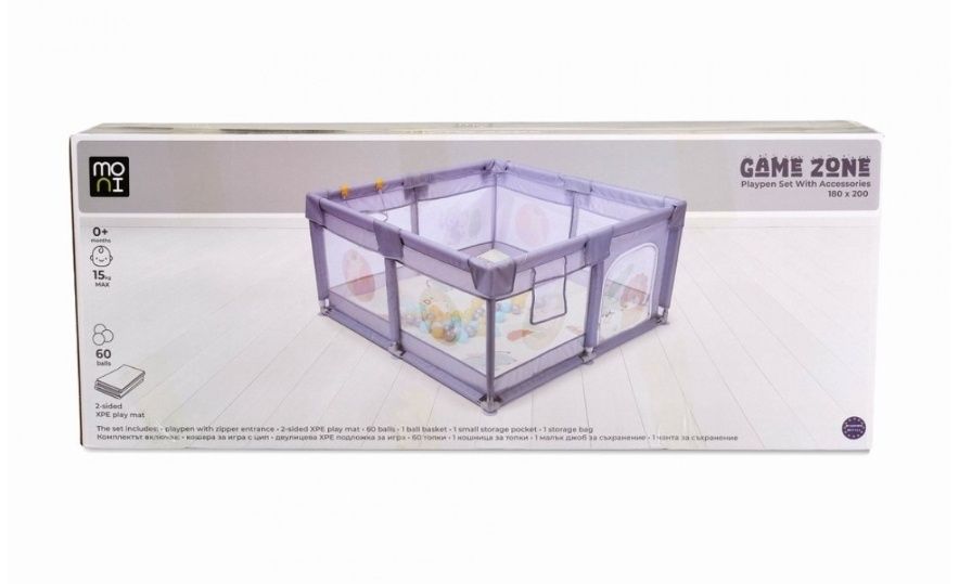 Кошара GameZone 120*120/150*200/ 180*200  с аксесоари и цветни топки