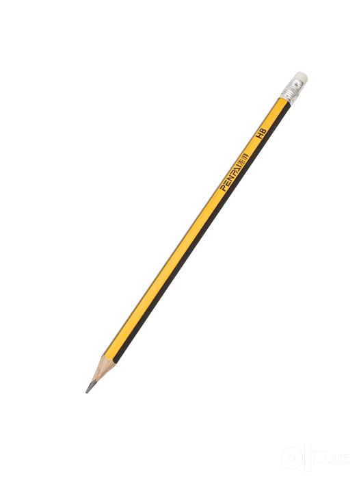 Карандаши PENPAI PP-1603 HB с ластиком и точилкой, 12 шт