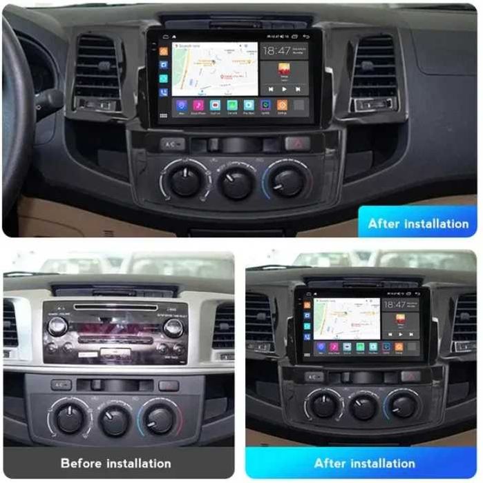 Мултимедия Android CarPlay за Toyota Fortuner / Vigo / Hilux + Камера
