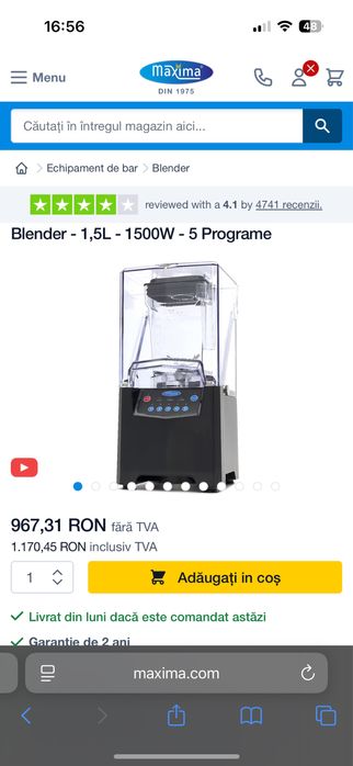 Blender profesional maxima