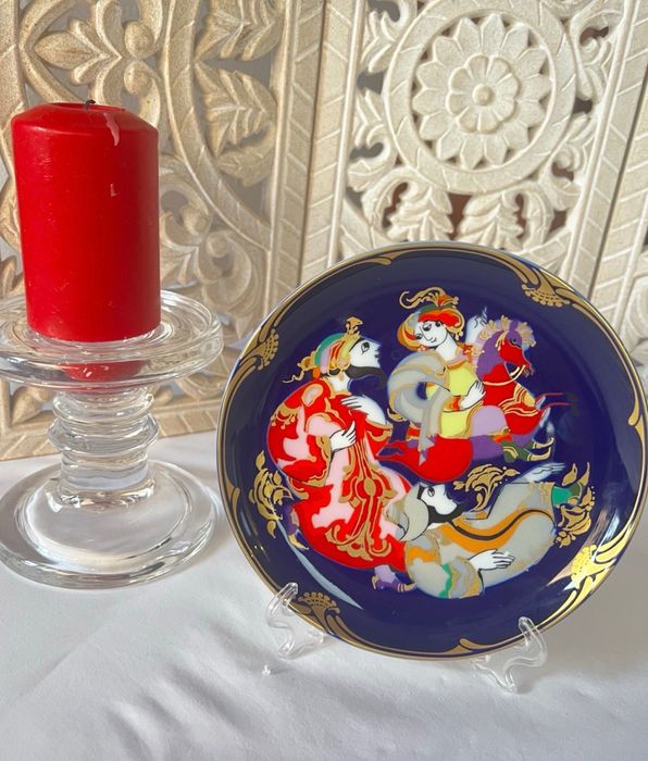 Set 6 farfurii decorative Rosenthal Zauberpferd Bjorn Wiinblad colectie Germania