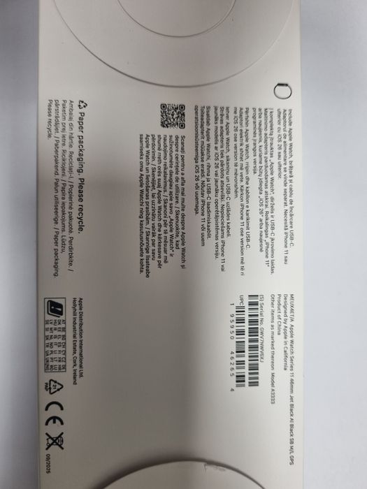 Apple Watch seria 11 /46 Mm /GPS/Sigilat