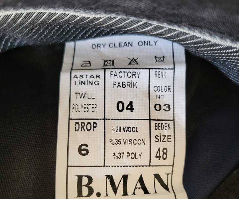Pantaloni barbati B-MAN bleumarin 48 L-XL noi