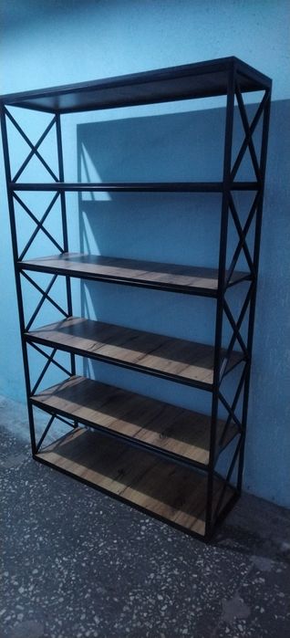 Книжни ЛОФТ СТОЛ ВА полка Стилажлар оптом ва донага. Ишлаб чиқарувчида