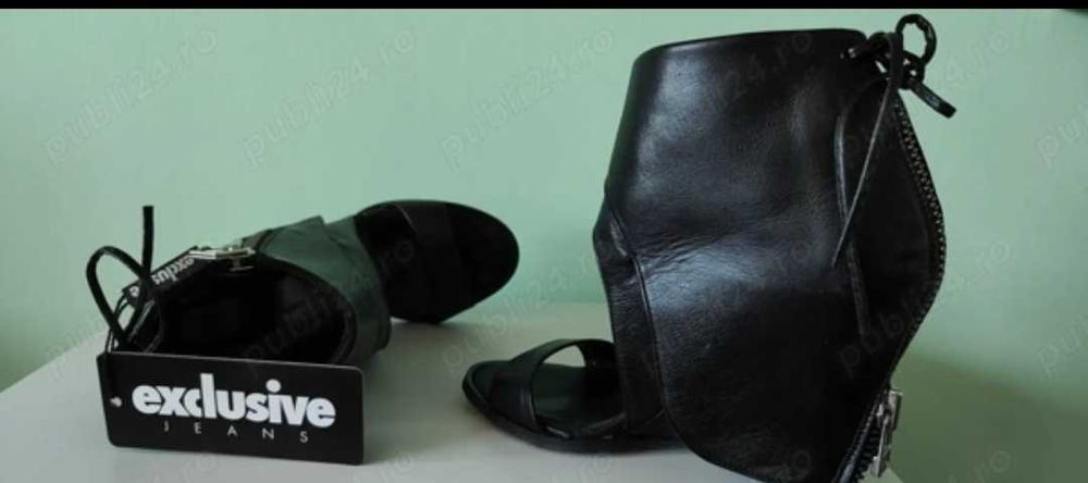 Sandale piele m 35 noi, cu eticheta Exclusiv Jeans